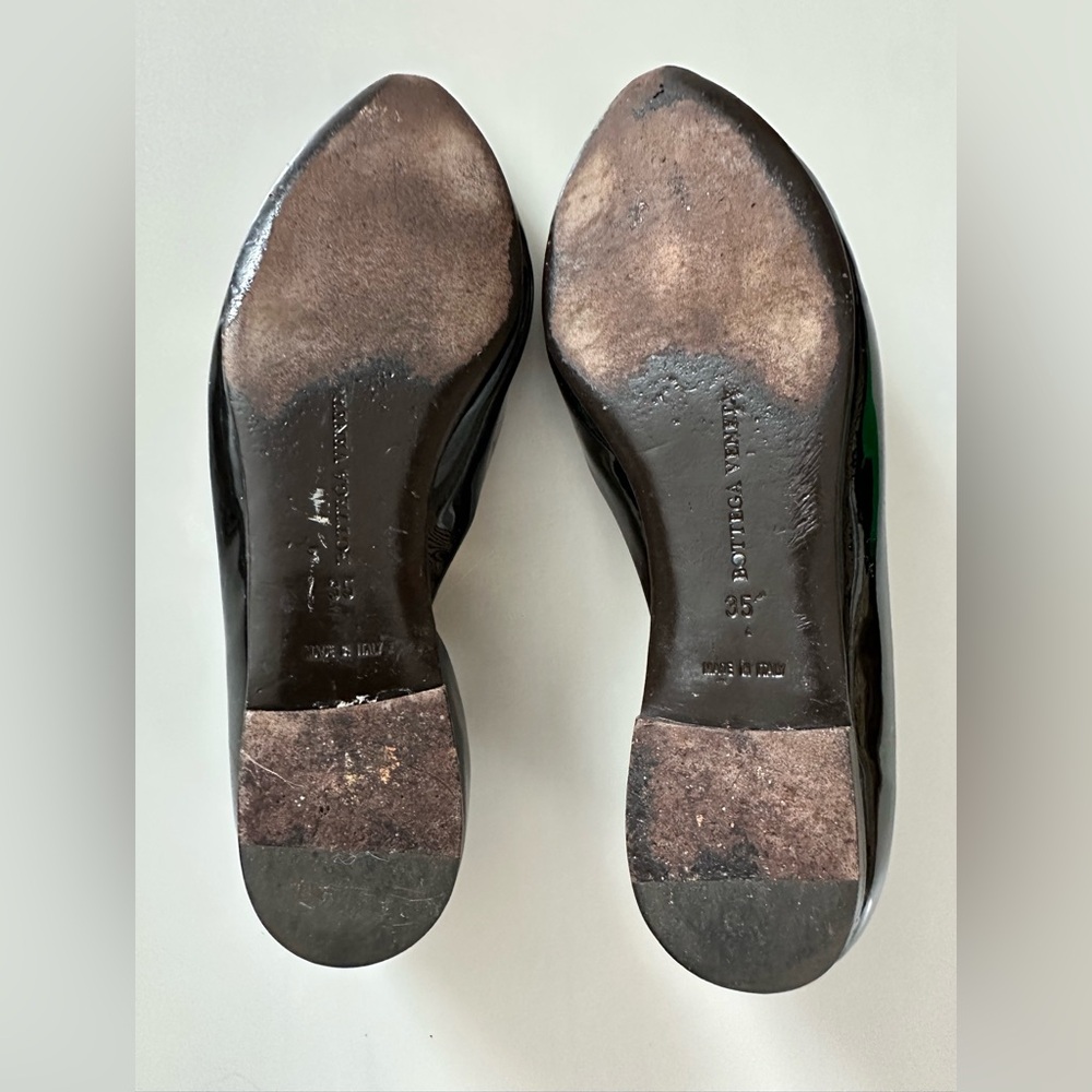 Bottega Veneta // 🇮🇹 D’Orsay Black Patent Leather Flats - Picture 4 of 5